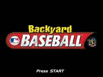 Backyard Baseball screen shot title